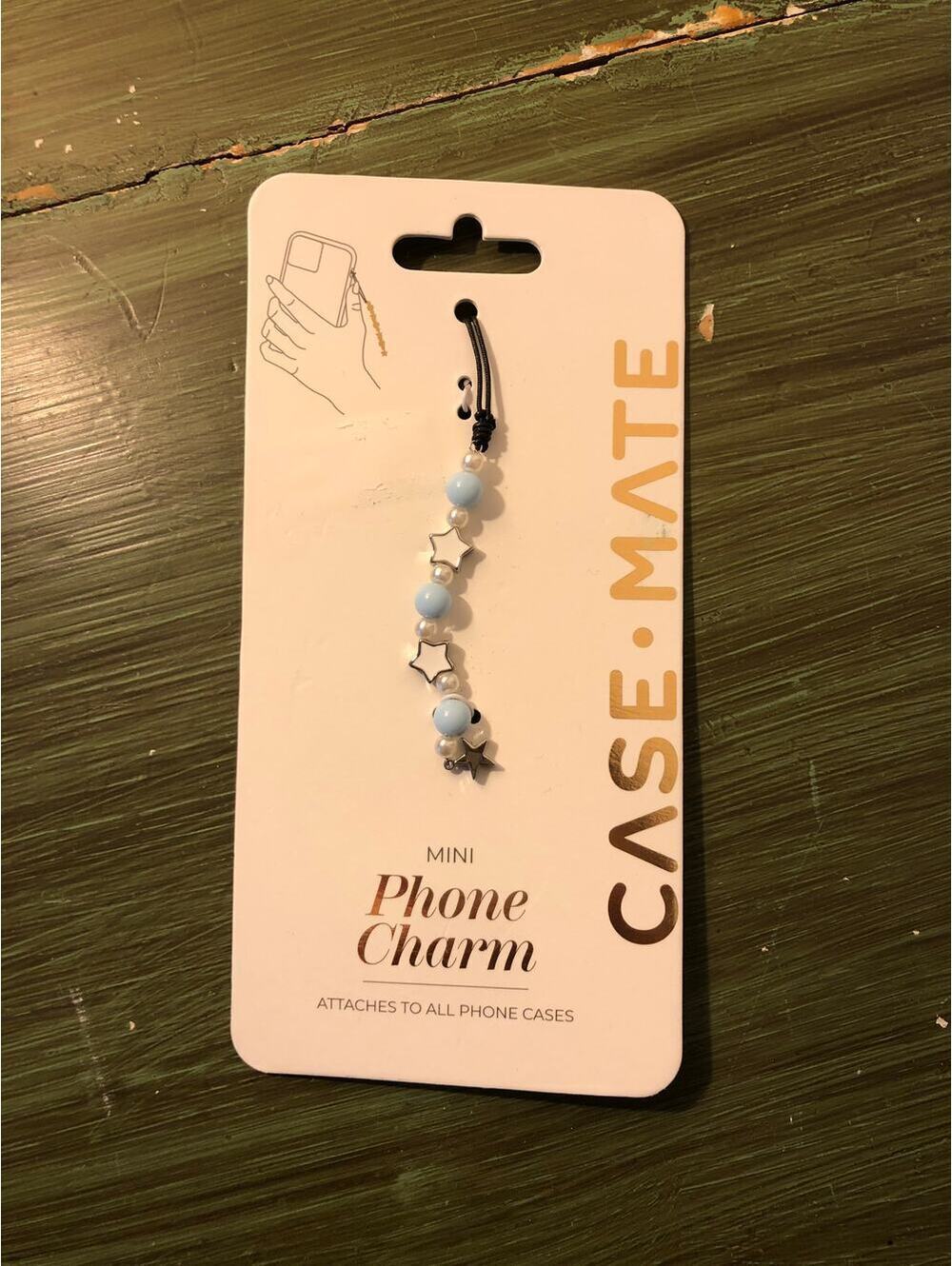 Casemate NWT Mini Phone Charm Blue White Stars